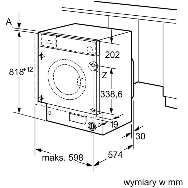 Вбудована пральна машина Bosch WIW28542EU