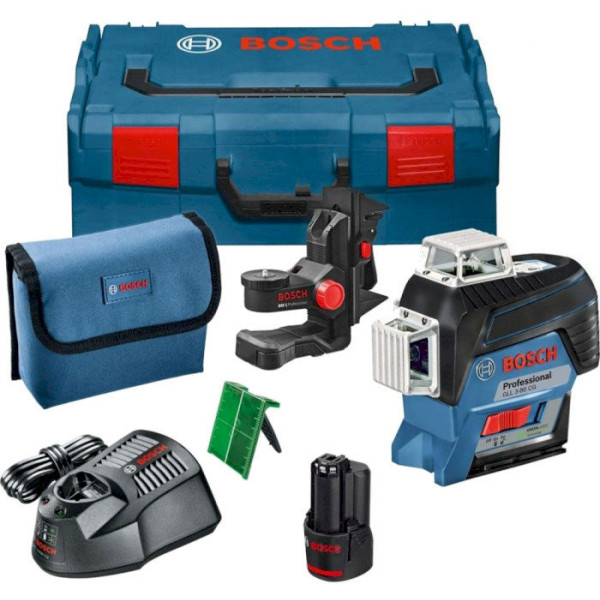 Лазерный нивелир Bosch GLL 3-80 CG Professional + BM 1 (12 V) + L-Boxx (0601063T00)