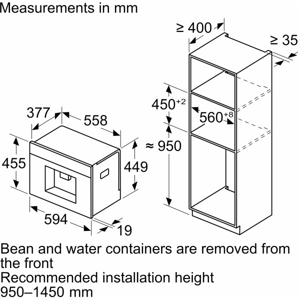 Встраиваемая кофеварка Bosch CTL7181W0