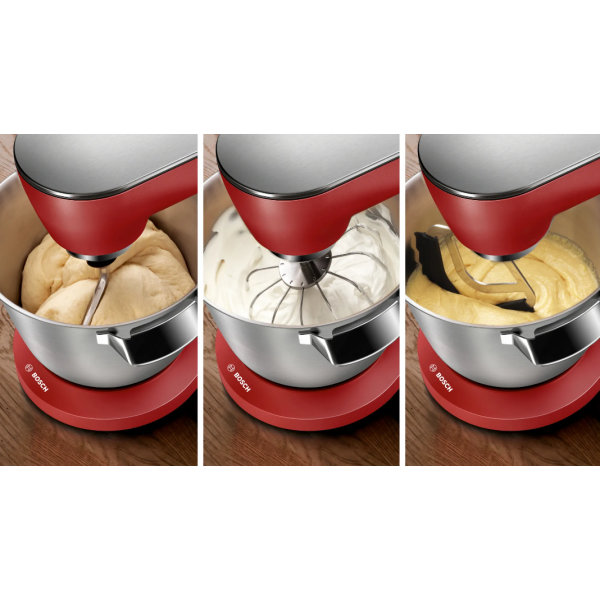 Кухонный комбайн Bosch OptiMUM Series 8 Red Silver MUM9A66R00