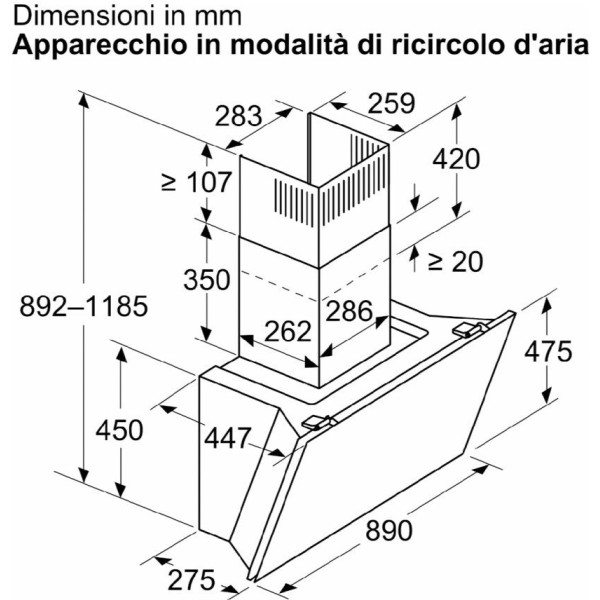 Вытяжка Bosch DWK91LT60