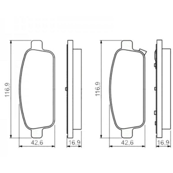 Гальмівні колодки Bosch 0986495259