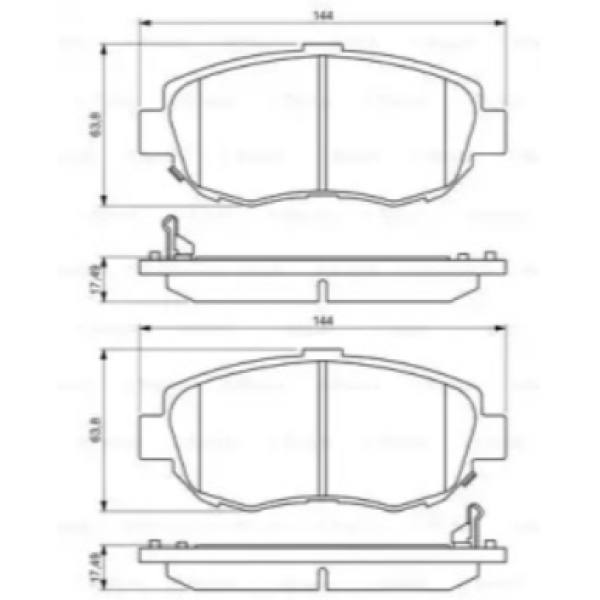 Тормозные колодки Bosch 0986494211