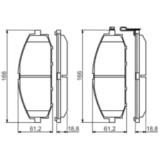 Тормозные колодки Bosch 0986494560