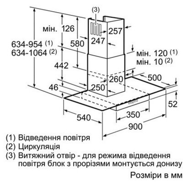 Вытяжка Siemens LC97GA532