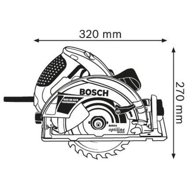 Дисковая пила Bosch GKS 65 GCE (0601668900)