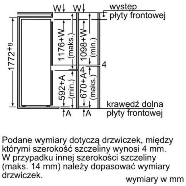 Встраиваемый холодильник Bosch KIV38X20