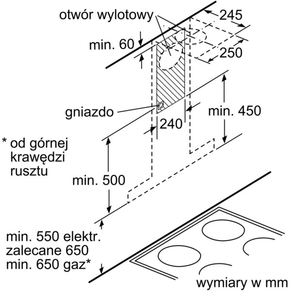 Вытяжка Bosch DWB67JP50