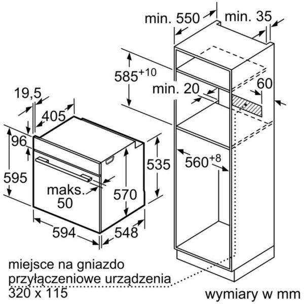 Духова шафа електрична Siemens HB278G2S0