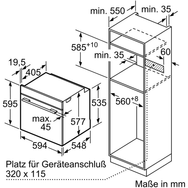 Духова шафа електрична Siemens HB674GBS1