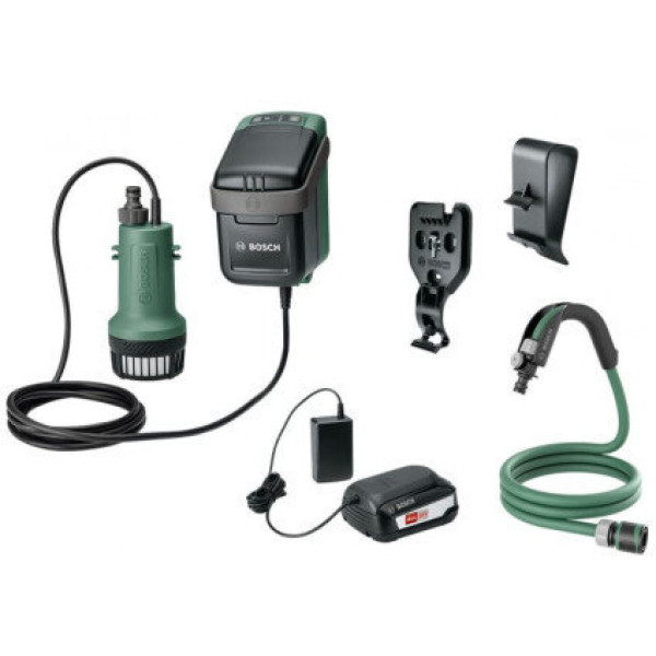 Занурювальний дренажний насос Bosch GardenPump 18 + АКБ та ЗУ (06008C4200)