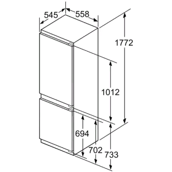 Вбудований холодильник Bosch KIN86AF30