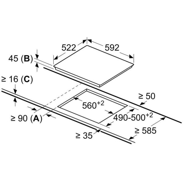 Электрическая варочная поверхность Bosch PKF631FP3E